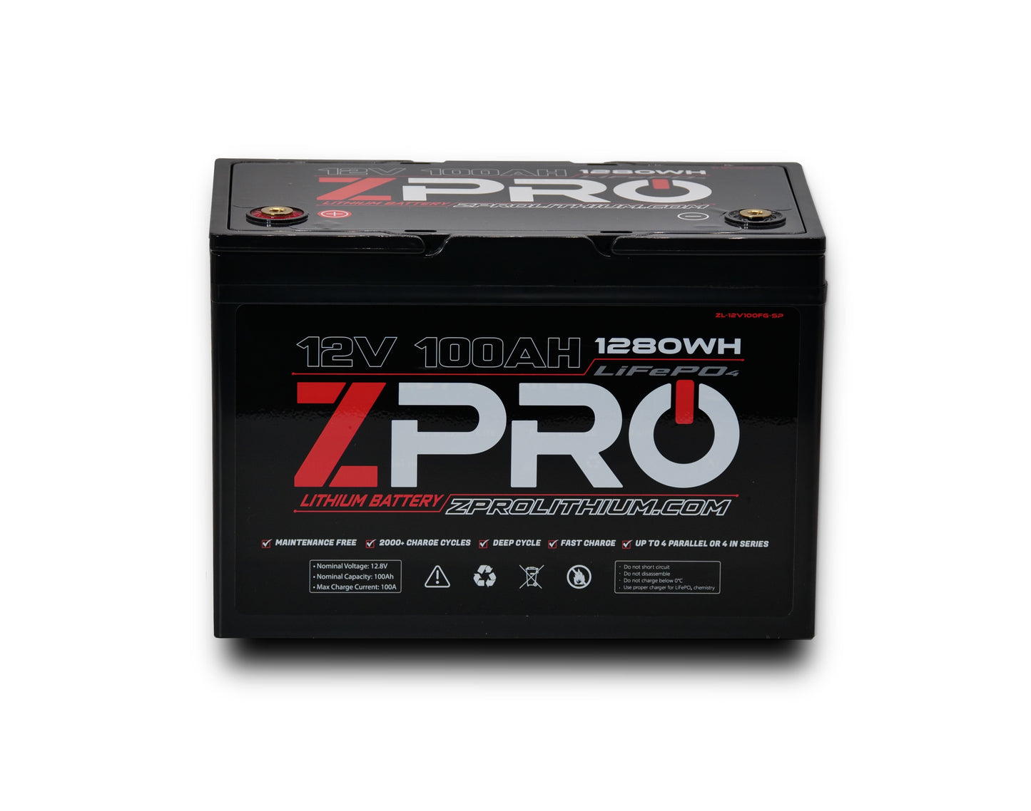 ZPRO 12V100AH LITHIUM BATTERY