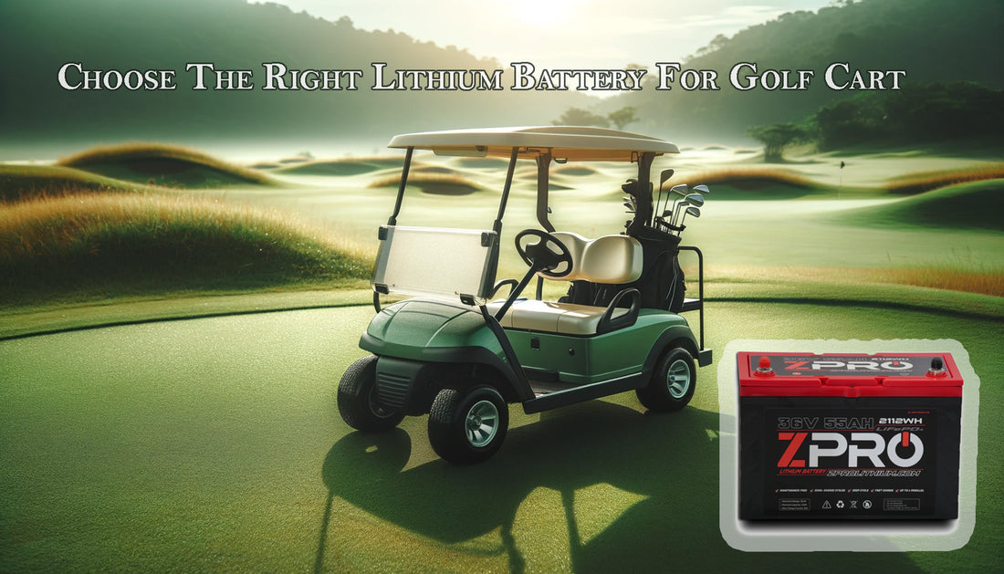 Choose The Right Lithium Battery For Golf Cart