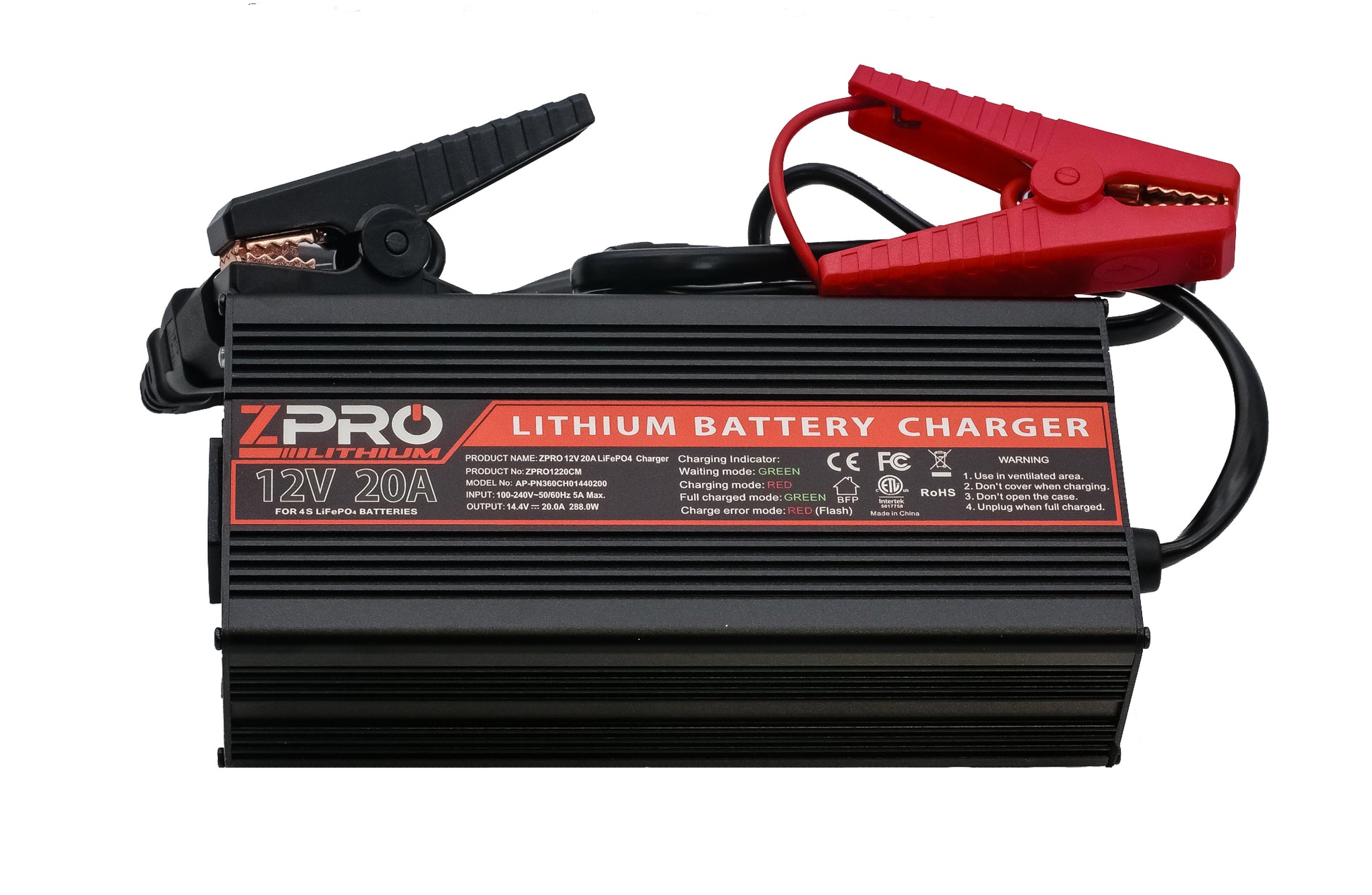 12V20A LITHIUM CHARGER – ZPRO LITHIUM