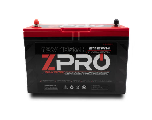 ZPRO 12V165AH LITHIUM BATTERY
