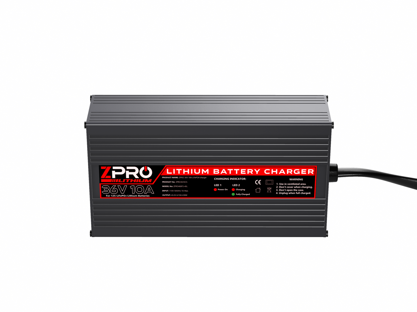 Amazon.com: CHINS 36V 10A Lithium Battery Charger, Including