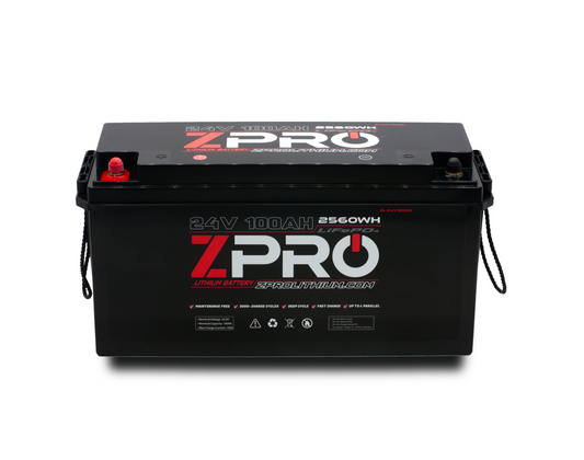 ZPRO 24V100AH LITHIUM BATTERY