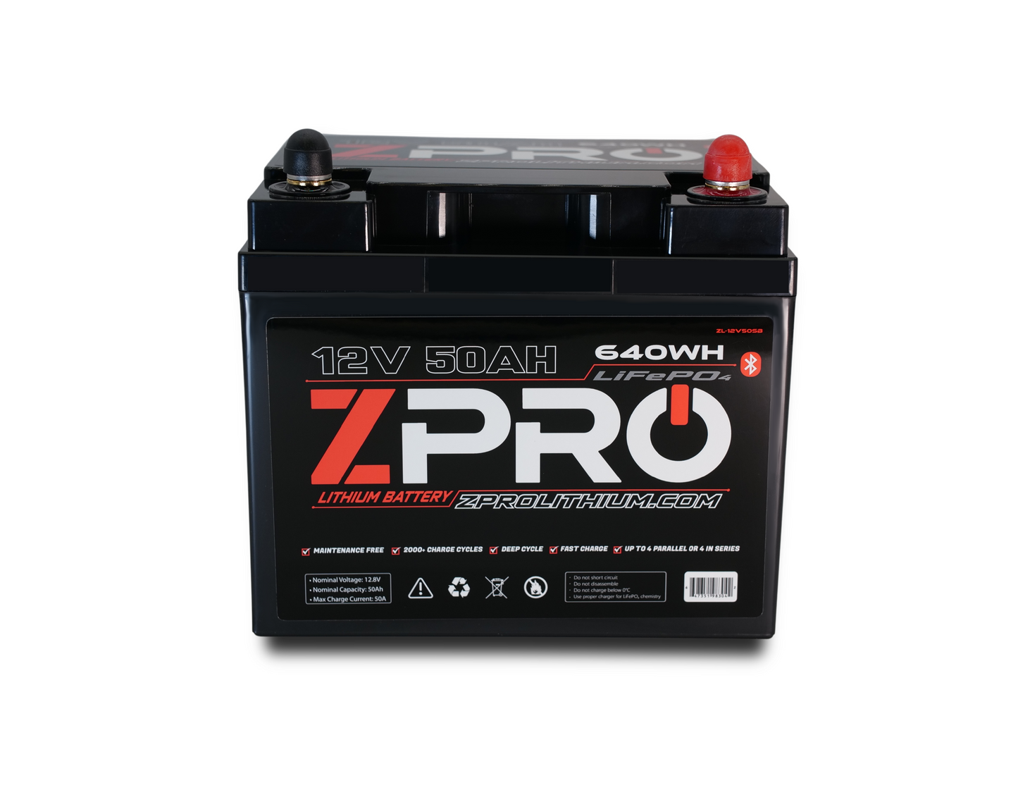 ZPRO 12V50AH LITHIUM BATTERY