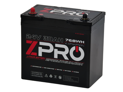 ZPRO Lithium 24V 30Ah Battery