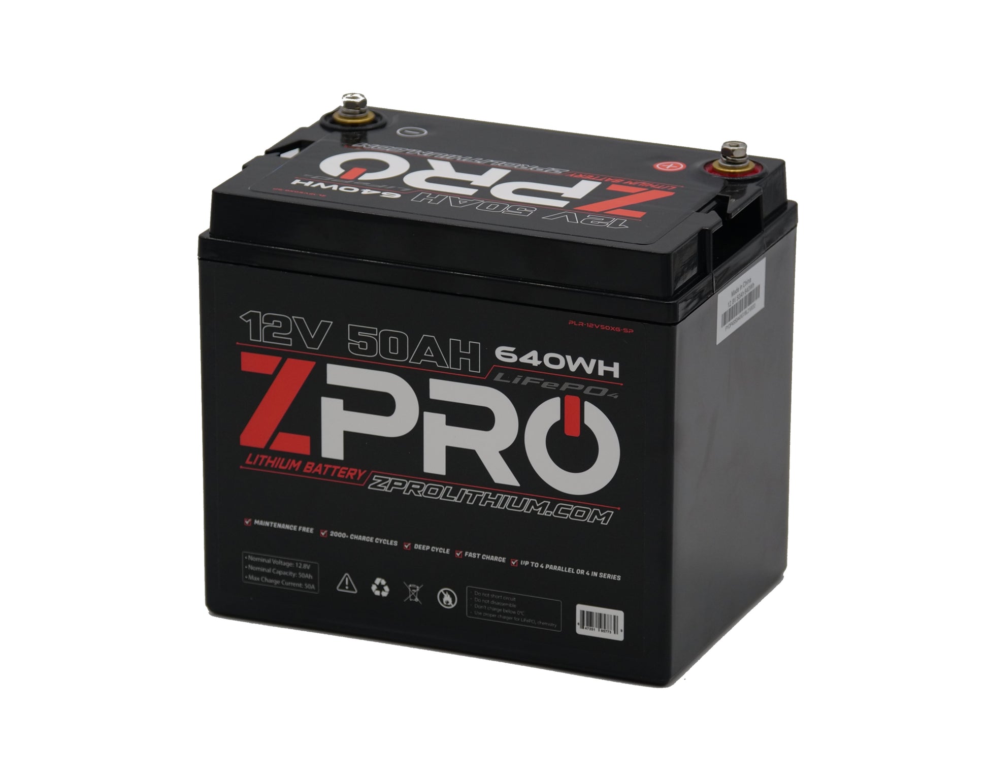 ZPRO Lithium 12V 50 Ah Battery
