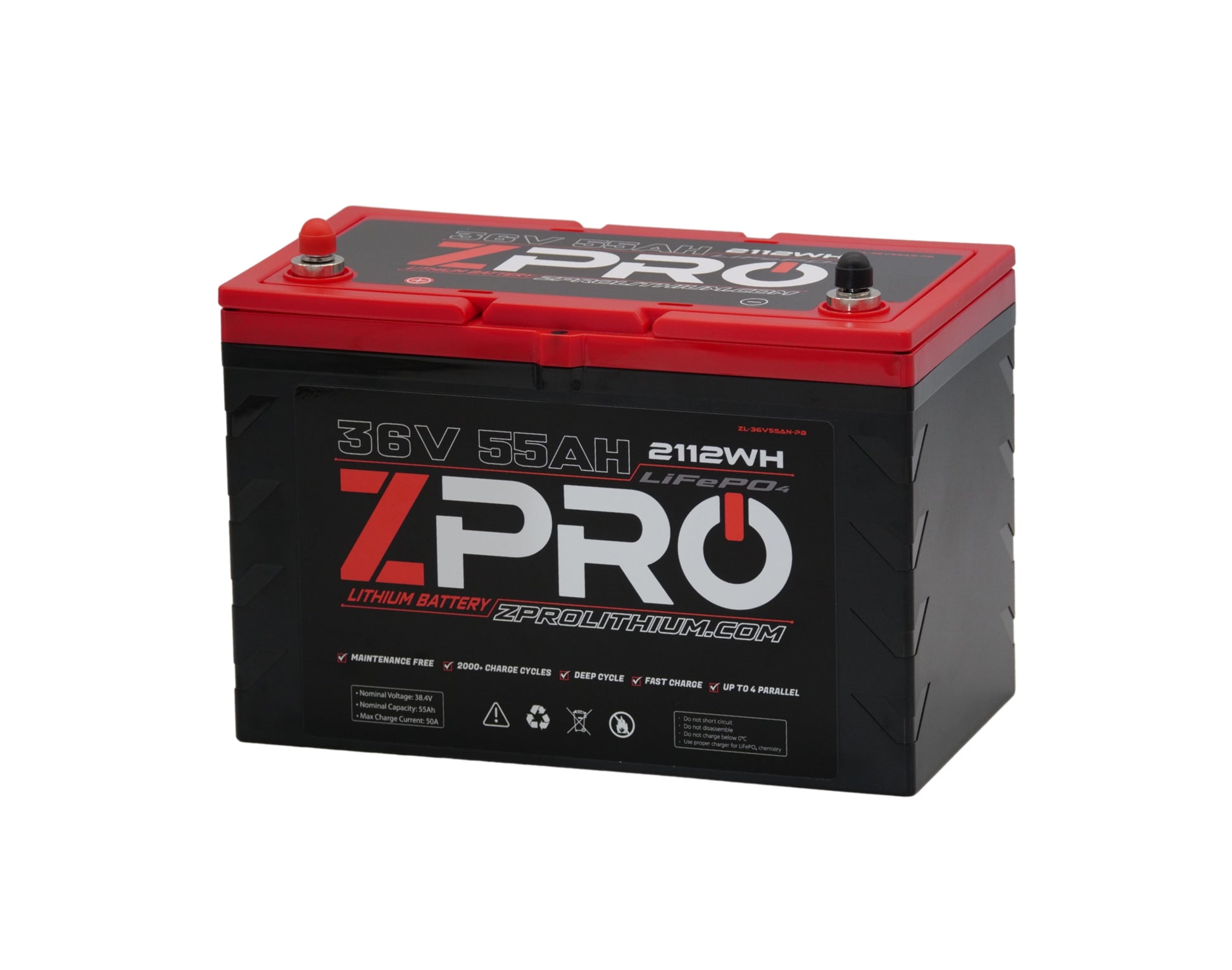 ZPRO Lithium 36V 55 Ah Battery